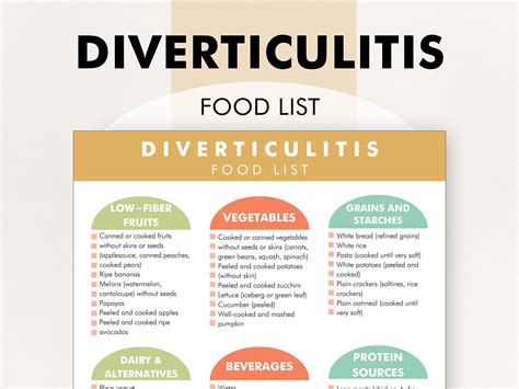 Diverticulitis Diet Plan, Diverticulitis Diet Food Chart ...