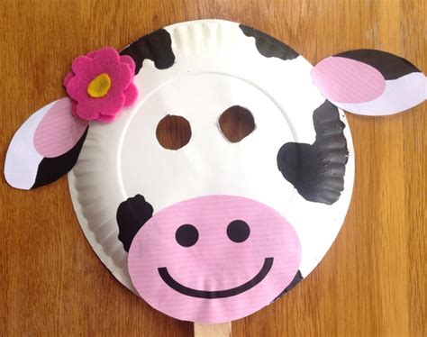 Chick-fil-A Cow Day { Paper Plate Cow Masks With Free Printables } - Six Clever Sisters