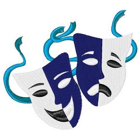 Drama Masks - 2 Sizes! - Products - SWAK Embroidery