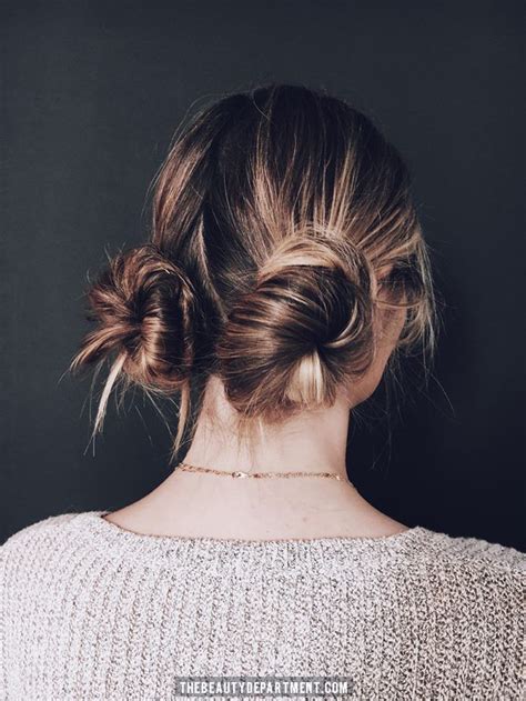 14+ Neat Easy 2 Bun Hairstyles