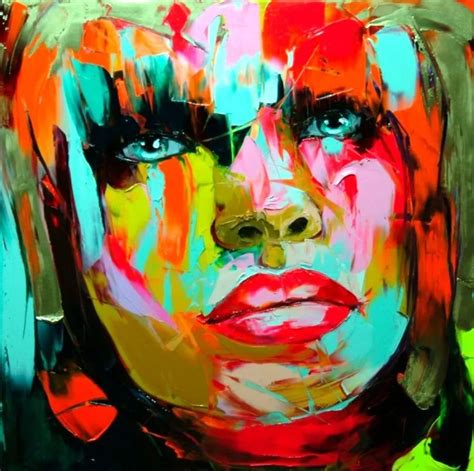 Handpainted Human Colorful Portrait painting high Quality Abstract Oil Paintings Modern Art ...