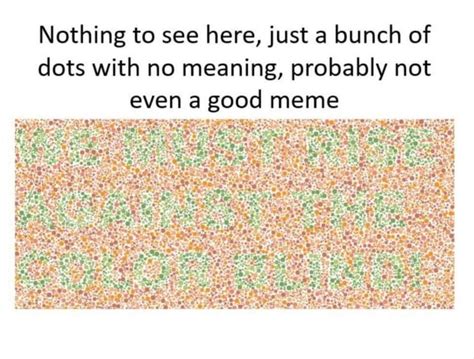 Color Blind Test Meme