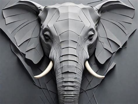 Premium Photo | Abstract shape of elephant face perfect