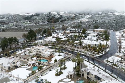 Winter storm hits Los Angeles | ABS-CBN News