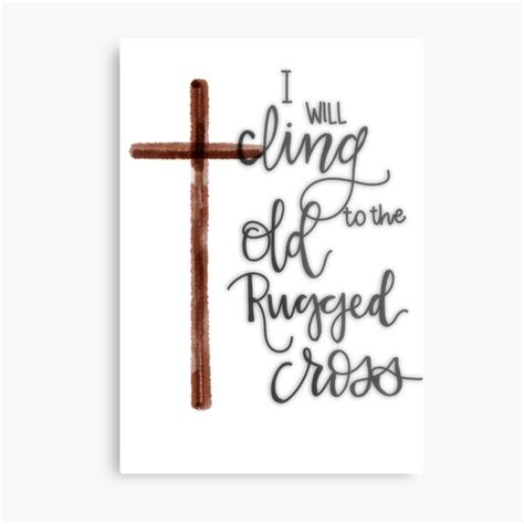 Old Rugged Cross Wall Art | Redbubble