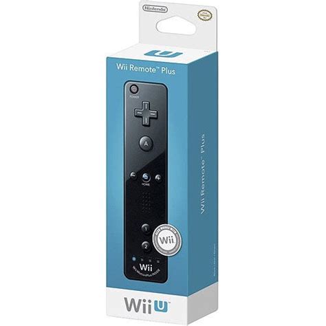 Nintendo Wii Remote Plus - Black (Wii/Wii U) - Walmart.com - Walmart.com