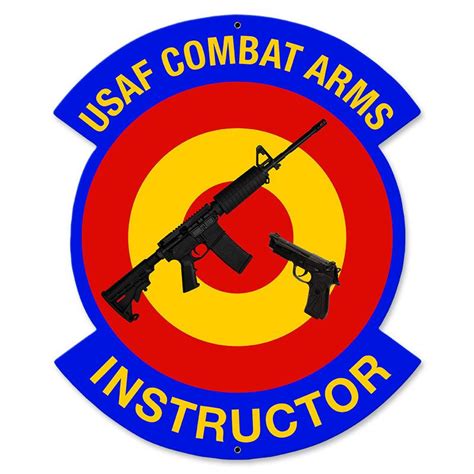 USAF Combat Arms Instructor Metal Sign | Metal signs, Custom metal, Metal