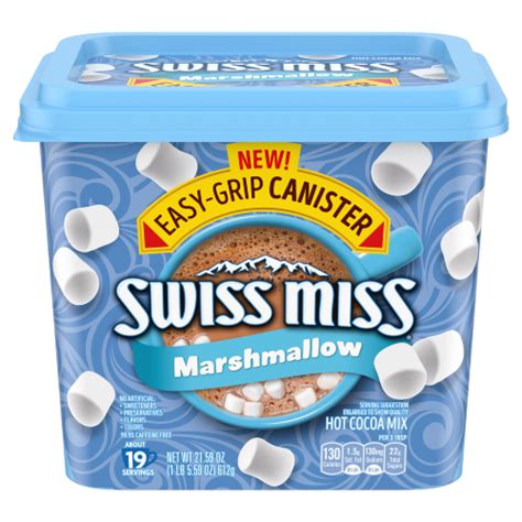 Milk Chocolate with Marshmallows, Easy-Grip Canister | Swiss Miss