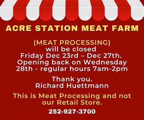 Meat Processing | Acre Station Meat Farm