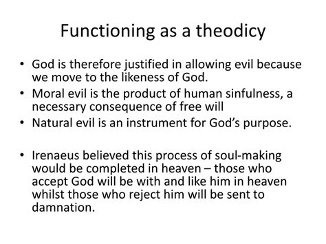 PPT - Irenaean Theodicy PowerPoint Presentation, free download - ID:2131889