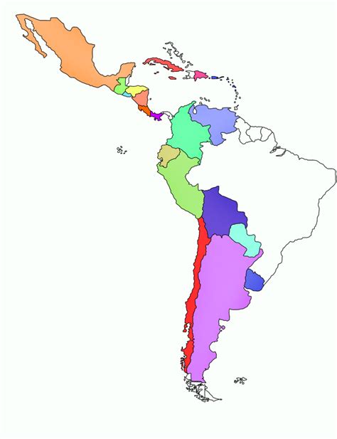 Spanish Speaking South American Countries and Capitals (Map) Diagram ...