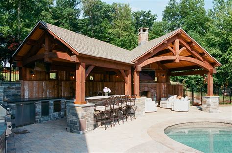 Custom Timber Frame Pool House | The Barn Yard