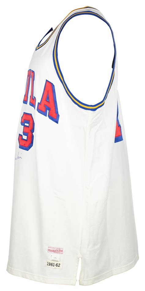 Wilt Chamberlain Signed 76ers Mitchell & Ness Jersey (Beckett LOA ...