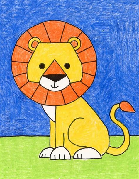 Top 142+ lion drawing for kids latest - seven.edu.vn