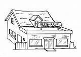 Coloring Page restaurant  Free Printables Img 8204 sketch template
