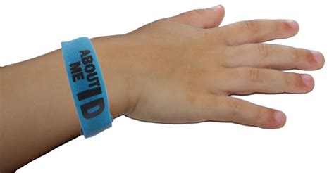 Emergency ID Velcro Wristband Lost Child ID Bracelet