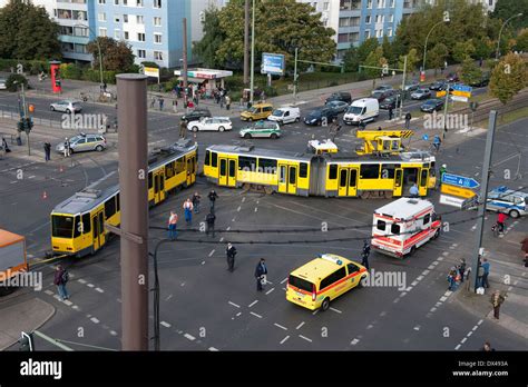 Tram accident Stock Photo - Alamy