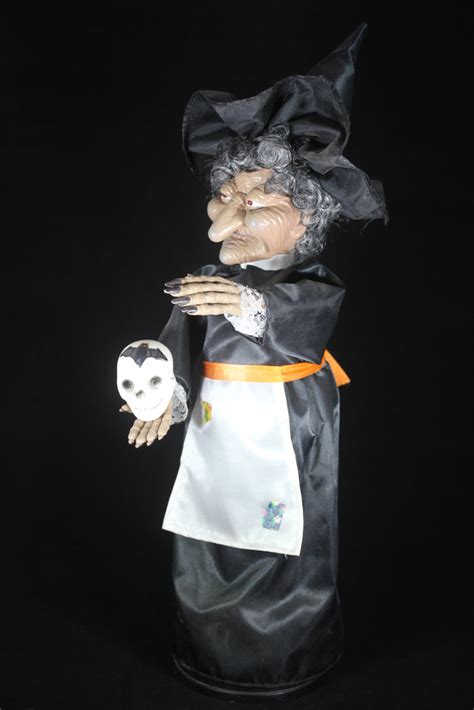 Animatronic Halloween Witch with Skull – Memory Hole Vintage