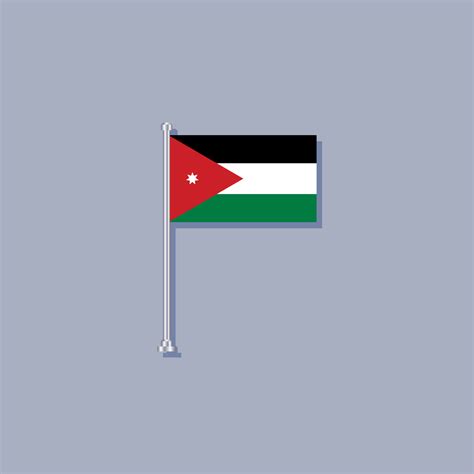 Illustration of Jordan flag Template 11021229 Vector Art at Vecteezy