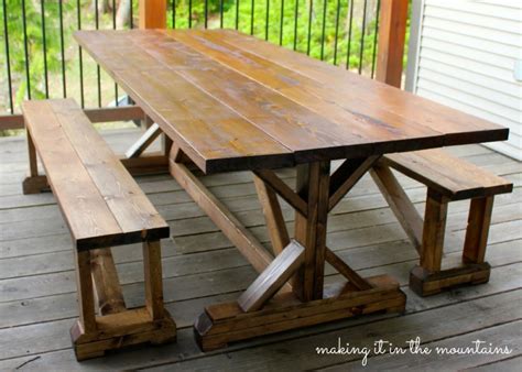 10 DIY Outdoor Farmhouse Tables - Seeking Lavender Lane