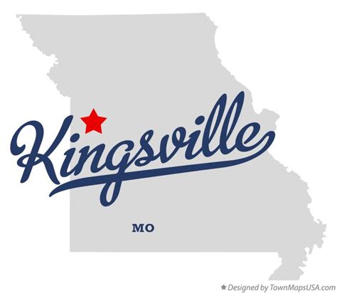 Map of Kingsville, MO, Missouri