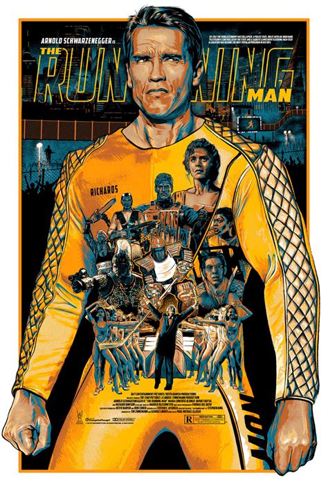 The Running Man by Christopher Cox - Home of the Alternative Movie Poster -AMP-