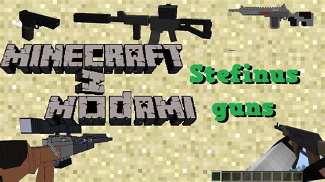 Minecraft z modami #80 - 3D Stefinus guns mod - Pistolety 3d! - YouTube