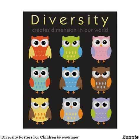 Diversity Posters For Children | Zazzle | Diversity poster, Kids poster, Personalized prints