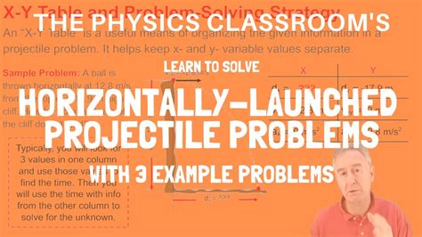 Solving Horizontally-Launched Projectile Problems - YouTube