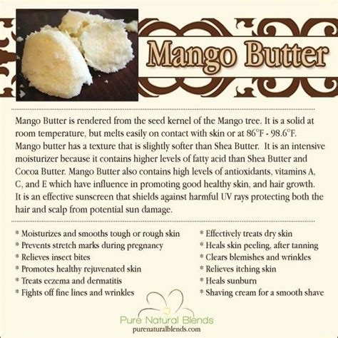 Benefits of Mango Butter | Tips n Tricks | Pinterest