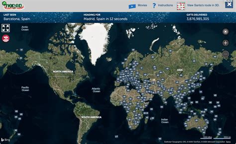 Santa Tracker Map 2024 - Vivie Jocelyne