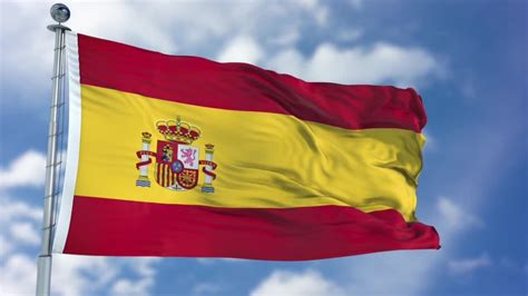 Spain Flag Animation Motion Graphics - YouTube