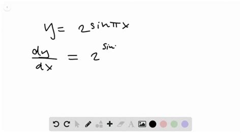 SOLVED:Find the derivative of the function. y=sin(πx)^2