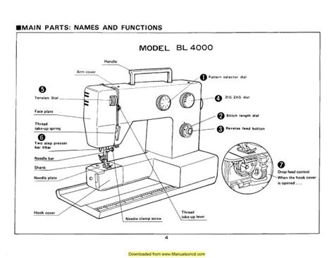 Baby Lock Pro Line BL4000 Sewing Machine Instruction Manual