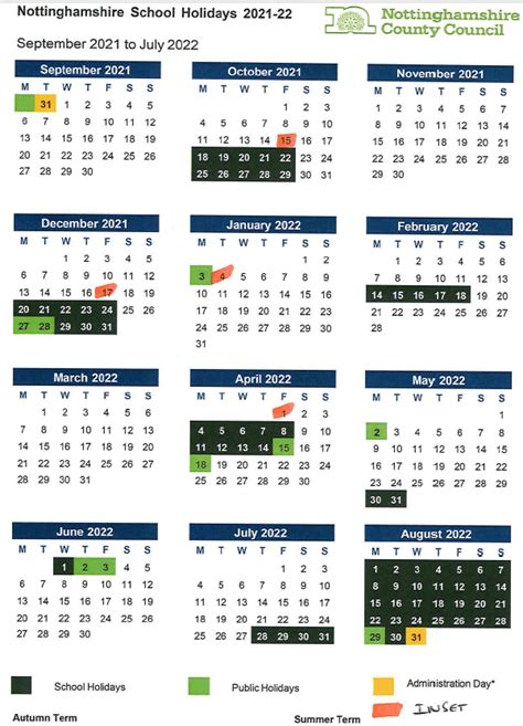 Calendar & Holiday Dates - Holly Primary School