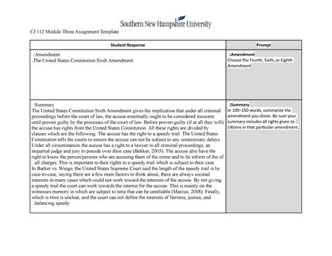 3-2 Module Three Assignment - The United States Constitution Sixth ...