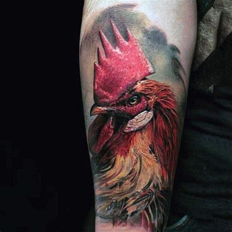 100 Rooster Tattoo Designs For Men - Break Of Dawn Ink