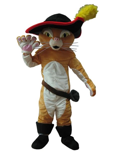 Adult Puss The Boots Cat Mascot Costume Party Costumes Carnival ...