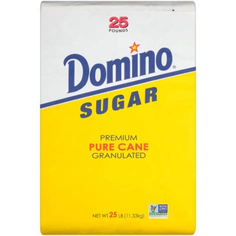 25 LB GRANULATED BAG WHITE SUGAR DOMINO, 25 Lb - Ralphs