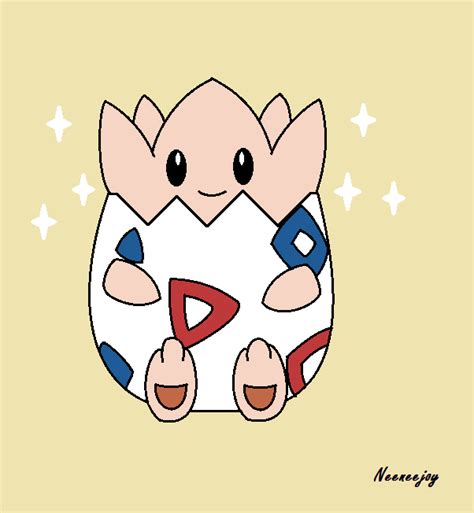 Shiny Togepi by KawaiiDeathCuddles on DeviantArt