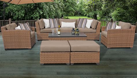 Laguna 8 Piece Outdoor Wicker Patio Furniture Set 08c