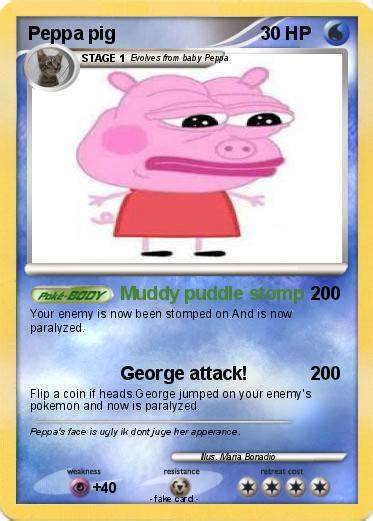 Pokémon Peppa pig 131 131 - Muddy puddle stomp - My Pokemon Card