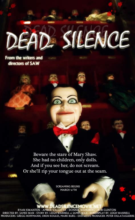 Dead Silence Movie Poster by kittybread-eater on DeviantArt