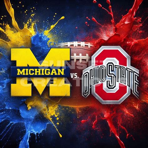 Michigan VS Ohio State PNG Bundle - Etsy