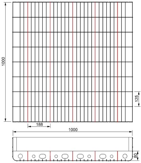 Technical drawing of the model ballast tank. (Dimensions are given in ...