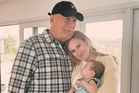 Rumer Willis pays tribute to dad Bruce alongside sweet photos with her newborn daughter ...