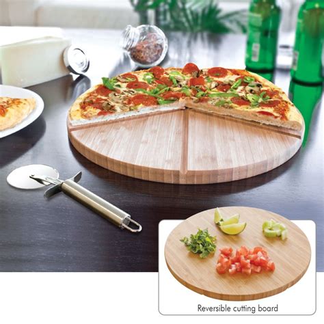 GOURMET BAMBOO PIZZA SET / CUTTING BOARD – ACE Premiums