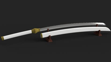 Datei 3D Bleach - Kenpachi Zaraki Zanpakuto - Katana - Scheide・Design für 3D-Drucker zum ...