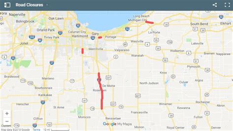 Map: Road closures in Northwest Indiana | Digital Exclusives: Graphics | nwitimes.com