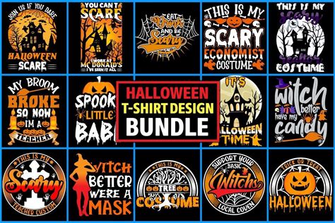 Halloween T-Shirt Design Bundle Bundle · Creative Fabrica